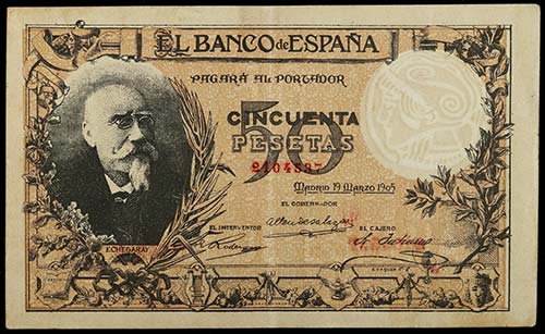 1905. 50 pesetas. (Ed. B96f) (Ed. ... 