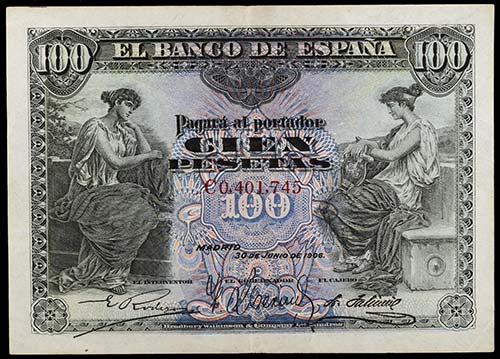 1906. 100 pesetas. (Ed. B97a) (Ed. ... 