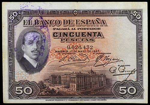 1927. 50 pesetas. (Ed. B115) (Ed. ... 