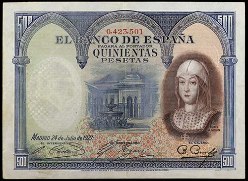 1927. 500 pesetas. (Ed. B130) (Ed. ... 