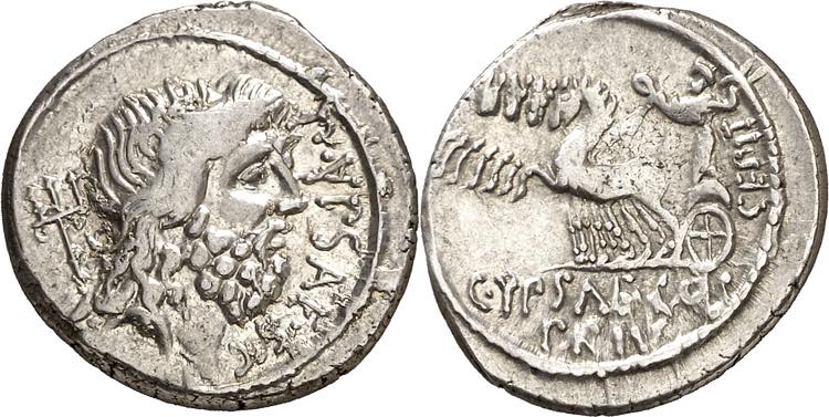(60 a.C.). Gens Plautia. Denario. ... 