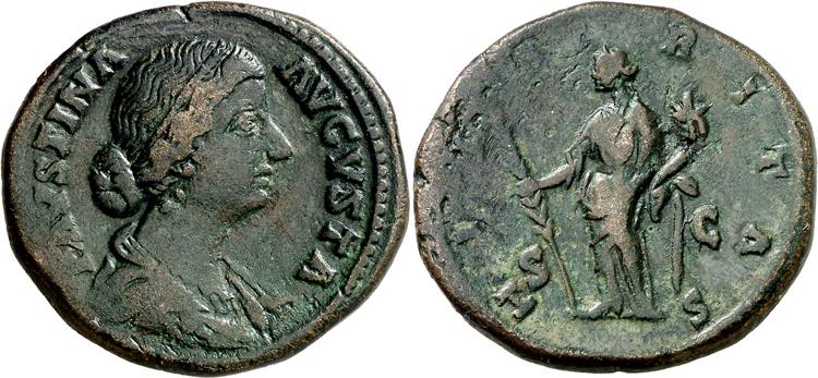 (161-175 d.C.). Faustina hija. ... 