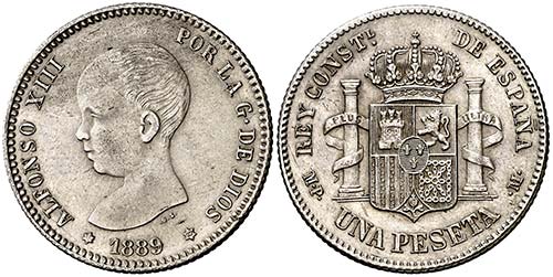 1889*1889. Alfonso XIII. MPM. 1 ... 