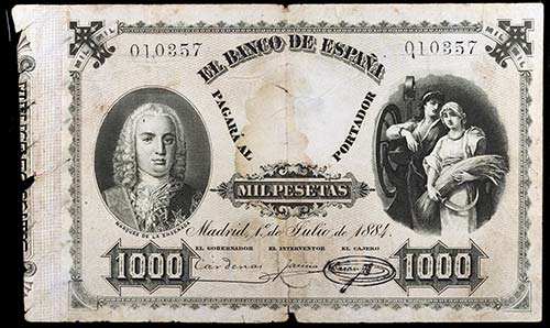 1884. 1000 pesetas. (Ed. B75). 1 ... 