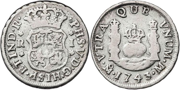1743. Felipe V. México. M. 1 real. (AC. 519). ... - Aureo & Calicó ...
