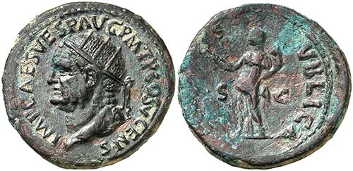 (74 d.C.). Vespasiano. Dupondio. ... 