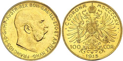 1915. Austria. Francisco José I. ... 