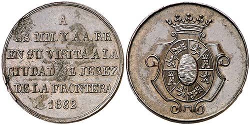 1862. Isabel II. Jerez de la ... 