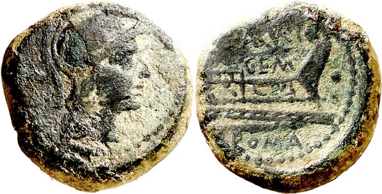 (134 a.C.). Gens Aburia. Triente. ... 