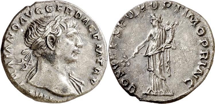 (108 d.C.). Trajano. Denario. ... 