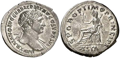 (111 d.C.). Trajano. Denario. ... 