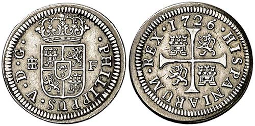1726. Felipe V. Segovia. F. 1/2 ... 