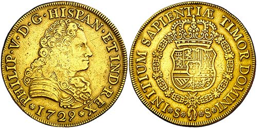 1729. Felipe V. Sevilla. 8 ... 