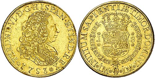 1753. Fernando VI. Lima. J. 8 ... 