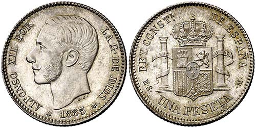 1885*1885. Alfonso XII. MSM. 1 ... 