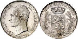 1849. Bélgica. Leopoldo I. 5 ... 