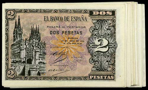 1938. Burgos. 2 pesetas. (Ed. D30 ... 