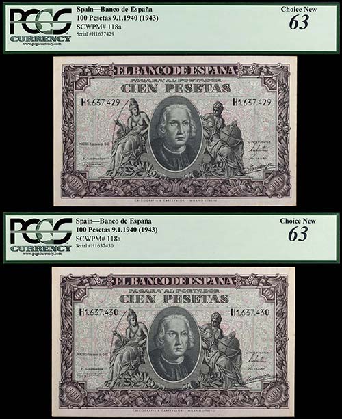 1940. 100 pesetas. (Ed. D39a) (Ed. ... 