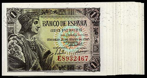 1943. 1 peseta. (Ed. D48a) (Ed. ... 