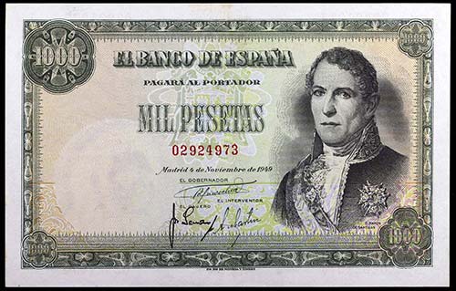 1949. 1000 pesetas. (Ed. D49) (Ed. ... 