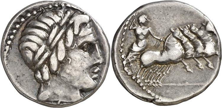 (86 a.C.). Anónima. Denario. ... 