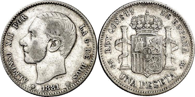 1881*--81. Alfonso XII. MSM. 1 ... 