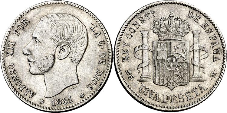 1881*1881. Alfonso XII. MSM. 1 ... 