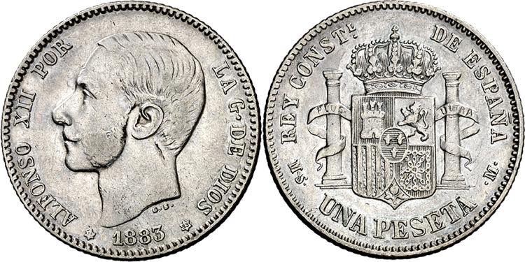 1883*1883. Alfonso XII. MSM. 1 ... 