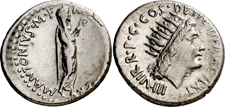 (38 a.C.). Marco Antonio. Denario. ... 