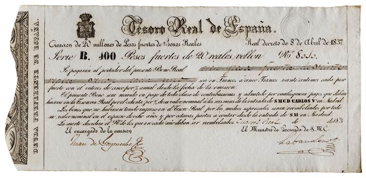 1837. Carlos V, Pretendiente. ... 
