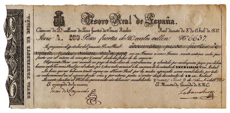 1837. Carlos V, Pretendiente. ... 