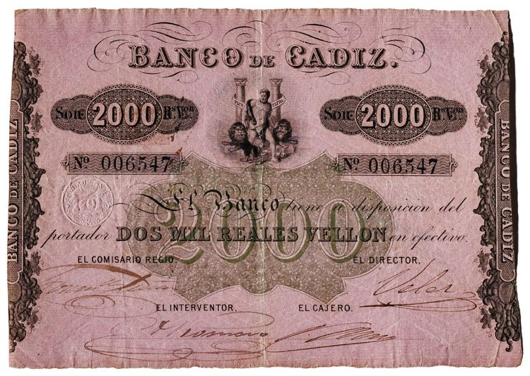 (1847). Banco de Cádiz. 2000 ... 