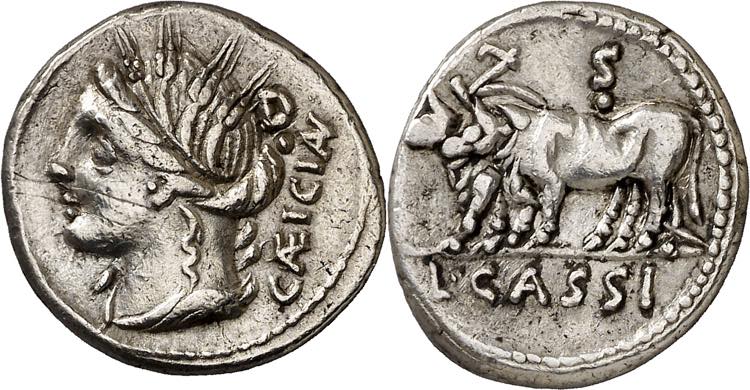 (hacia 102 a.C.). Gens Cassia. ... 