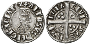 Alfons II (1285-1291). Barcelona. Mig croat. ... 