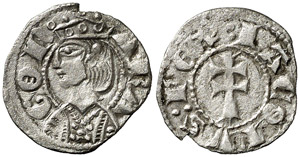 Jaume II (1291-1327). Aragón. Óbolo ... 