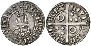 Pere III (1336-1387). Barcelona. Croat. ... 