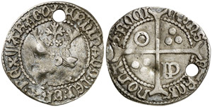 Ferran I (1412-1416). Perpinyà. Mig croat. ... 