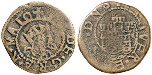 Eivissa. Felipe IV. Dobler. (Cru.C.G. 3709) ... 