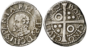 1620. Felipe III. Barcelona. 1/2 croat. ... 