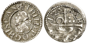1626. Felipe IV. Barcelona. 1/2 croat. ... 