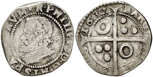 1632. Felipe IV. Barcelona. 1 croat. ... 