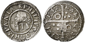 1638. Felipe IV. Barcelona. 1 croat. ... 
