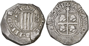 1651. Felipe IV. Zaragoza. 8 reales. ... 