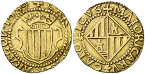 1689. Carlos II. Mallorca. 2 escudos. ... 