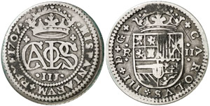 1707. Carlos III, Pretendiente. Barcelona. 2 ... 