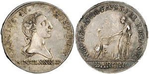 1789. Carlos IV. Barcelona. Medalla de ... 