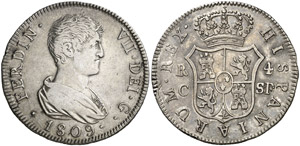 1809. Fernando VII. Catalunya. SF. 4 reales. ... 