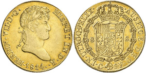 1814. Fernando VII. Catalunya. SF. 8 ... 
