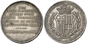 1846. Isabel II. Barcelona. (Cru.Medalles ... 