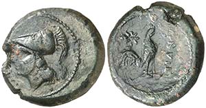 (265-240 a.C.). Italia. Caiatia. AE 20. (S. ... 